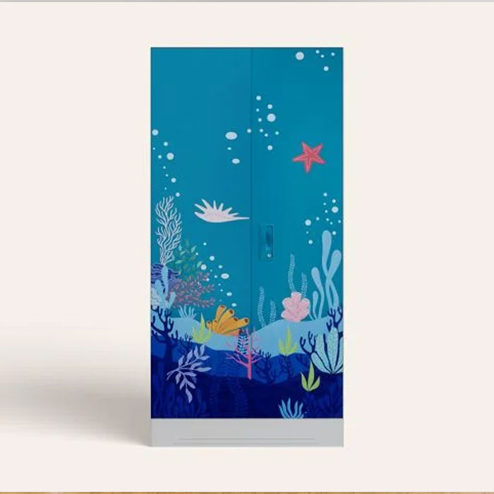 Slimline 2-Door Steel Almirah (Digital Printed) - Image 2