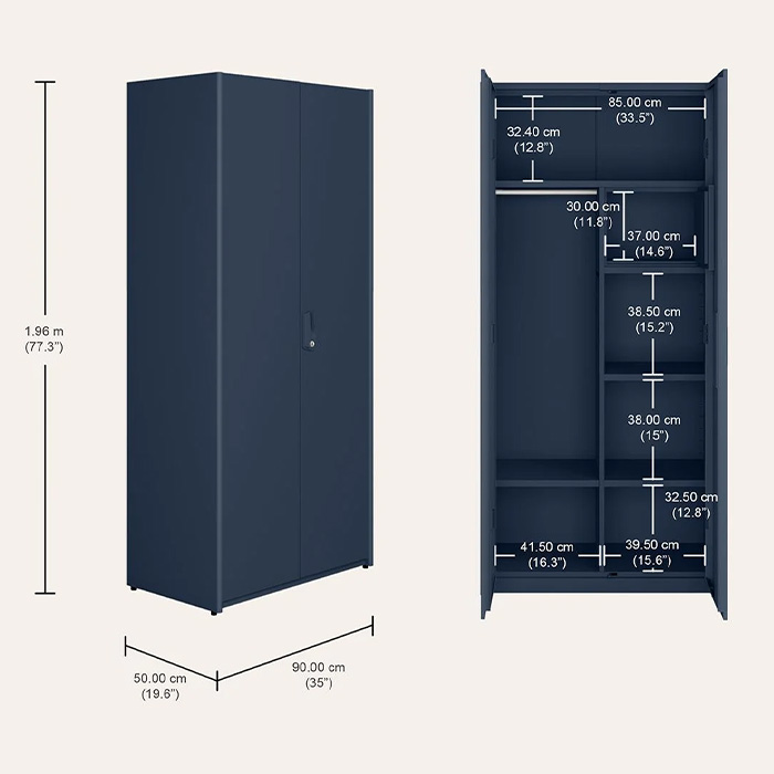 Neolite 3-Door Steel Almirah - Image 8
