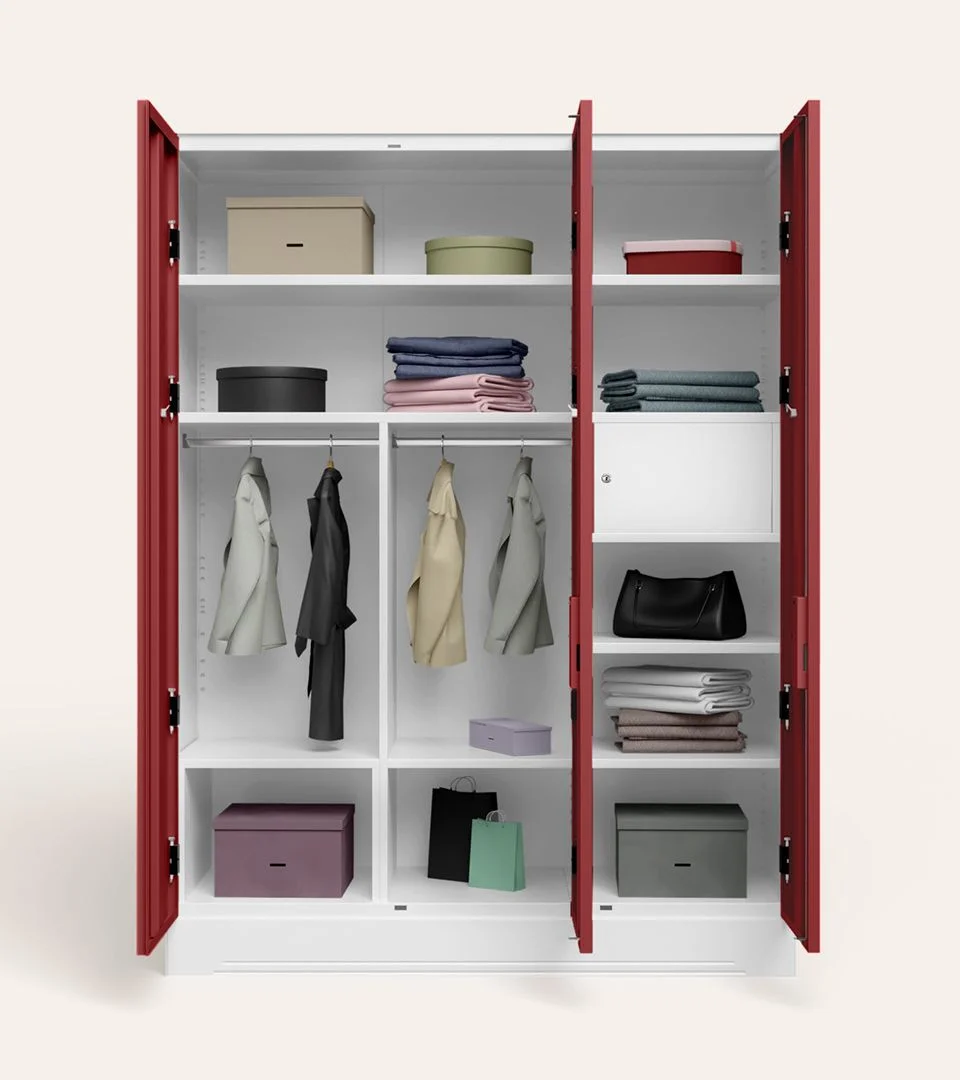 Slimline XL 3 Door Steel Almirah - Image 3
